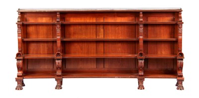 Lot 694 - A SUPERB OVERSIZED REGENCY MAHOGANY OPEN...