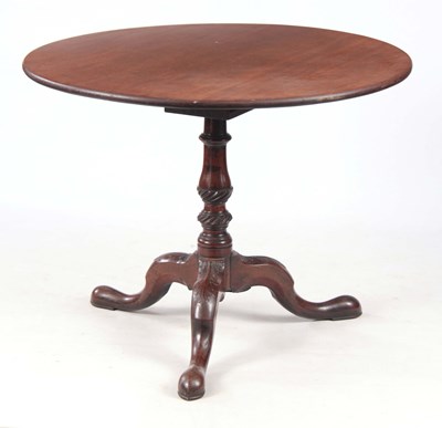 Lot 754 - AN EARLY GEORGE III MAHOGANY SUPPER TABLE OF...