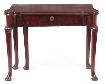 Lot 770 - AN EARLY 18TH CENTURY RED WALNUT GAMES TABLE...