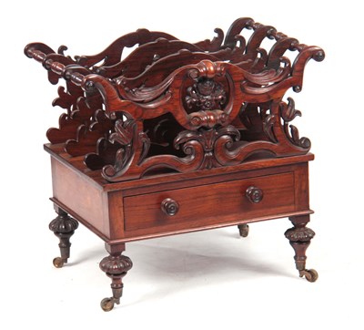 Lot 787 - A WILLIAM IV ROSEWOOD CANTERBURY IN THE MANNER...