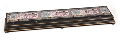 Lot 790 - A LATE 19TH CENTURY ORMOLU MOUNTED EBONISED...