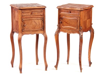 Lot 802 - TWO SIMILAR LATE 19TH CENTURY FRENCH WALNUT...