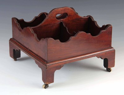 Lot 645 - A GEORGE III FIGURED MAHOGANY TABLE TOP...