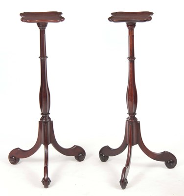 Lot 687 - A PAIR OF GEORGE III MAHOGANY HEPPLEWHITE...