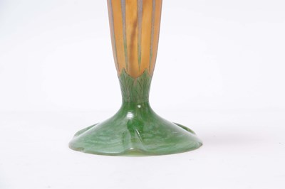 Lot 15 - A SCHNEIDER CANDY CANE FRENCH ART GLASS TABLE...