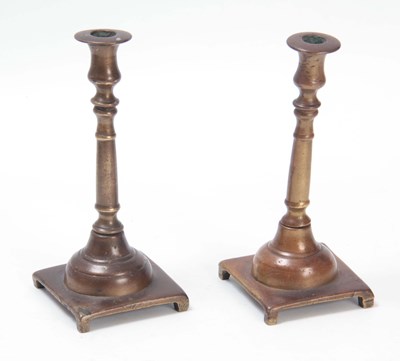 Lot 395 - A PAIR OF 18th CENTURY SPANISH BRONZE...