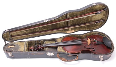 Lot 413 - AN INTERESTING OLD VIOLIN INSCRIBED DUKE,...