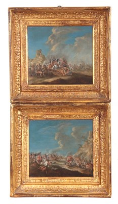 Lot 422 - PHILIPS WOUWERMAN. A PAIR OF OILS ON CANVAS....