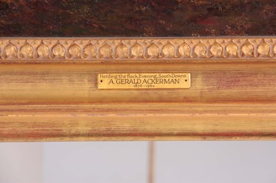 Lot 433 - A. GERALD ACKERMAN (1876 - 1960) OIL ON CANVAS....