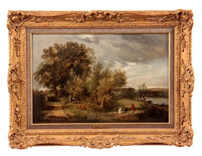 Lot 436 - GEORGE AUGUSTUS WILLIAMS 1814 - 1901. OIL ON...