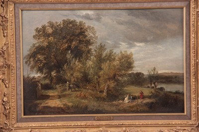 Lot 436 - GEORGE AUGUSTUS WILLIAMS 1814 - 1901. OIL ON...