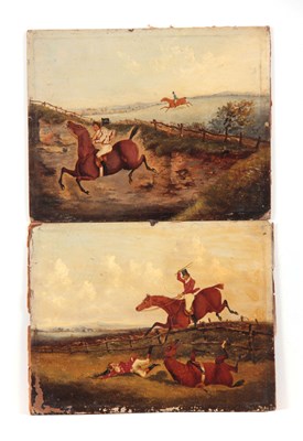 Lot 439 - A PAIR OF 19th CENTURY OILS ON BOARD IN THE...