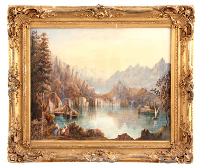 Lot 463 - A 19TH CENTURY CONTINENTAL WATERCOLOUR...