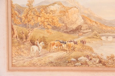 Lot 464 - COPLEY FIELDING - WATERCOLOUR river landscape...