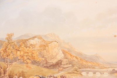 Lot 464 - COPLEY FIELDING - WATERCOLOUR river landscape...