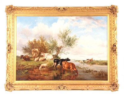 Lot 435 - THOMAS SIDNEY COOPER 1803 - 1902. OIL ON...