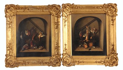 Lot 456 - ATT. TO BENJAMIN BLAKE. OIL ON CANVAS. A pair...