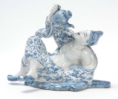 Lot 106 - A LATE 19TH CENTURY JAPANESE BLUE AND WHITE...