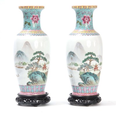 Lot 94 - A PAIR OF CHINESE REPUBLIC OVOID PORCELAIN...