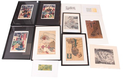 Lot 152 - A SELECTION OF 11 ORIENTAL BLOCK PRINTS...