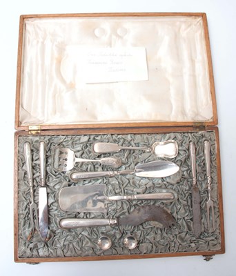 Lot 390 - A 19TH CENTURY RUSSIAN SILVER CASED FISH...