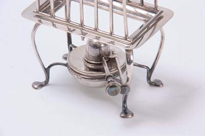 Lot 187 - A 20TH CENTURY SILVER PLATED TOAST WARMER BY...