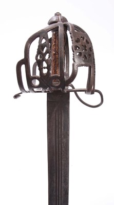 Lot 238 - A 17TH CENTURY AND LATER SCOTTISH BASKET HILT...