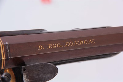 Lot 241 - DURS EGG, LONDON. A FINE CASED PAIR OF GEORGE...