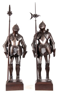 Lot 243 - A PAIR OF 19TH CENTURY SUITS OF ARMOUR IN THE...