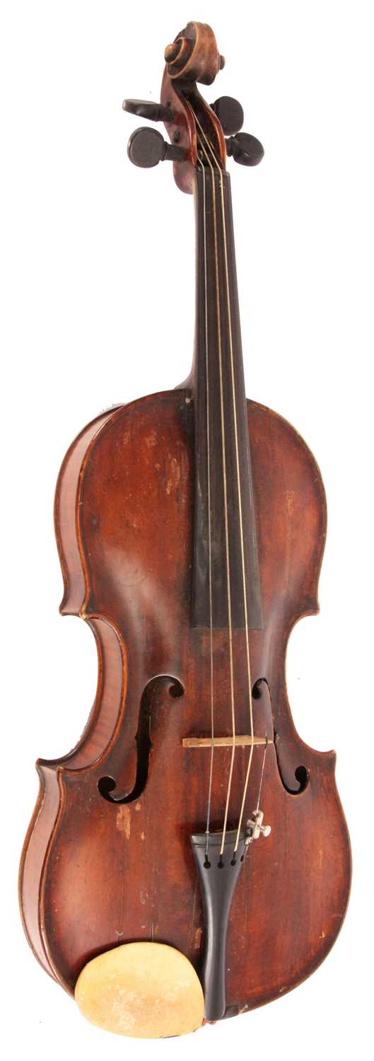 Lot 522 - A LATE 18TH CENTURY GERMAN VIOLIN OF THE KLOTZ...