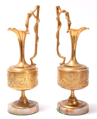 Lot 267 - A PAIR OF LATE 19TH CENTURY FRENCH GILT BRONZE...