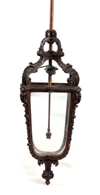 Lot 274 - A 19TH CENTURY CARVED OAK FRENCH HANGING...