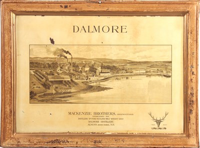 Lot 277 - A 19TH CENTURY ENAMEL SIGN FOR DALMORE...