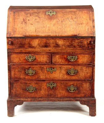 Lot 1005 - AN EARLY 18TH CENTURY QUEEN ANNE WALNUT BUREAU...