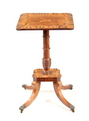 Lot 1030 - A REGENCY ROSEWOOD AND SPECIMEN TIMBER...