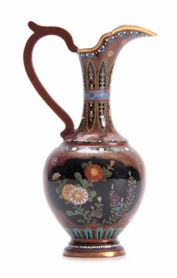 Lot 139 - AN ORIENTAL CLOISONNE ENAMEL FLATTENED OVOID...