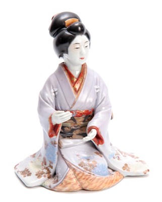 Lot 157 - A FINE JAPANESE MEIJI PERIOD KUTANI BIJIN...