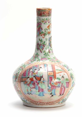 Lot 160 - AN 18TH CENTURY CHINESE CANTON BOTTLE NECK...