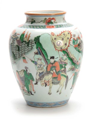 Lot 161 - A LARGE 19TH CENTURY CHINESE FAMILLE VERTE...