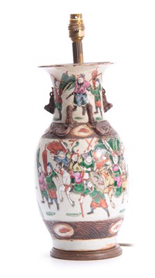 Lot 168 - A 20TH CENTURY CHINESE CRACKLE GLAZED VASE...