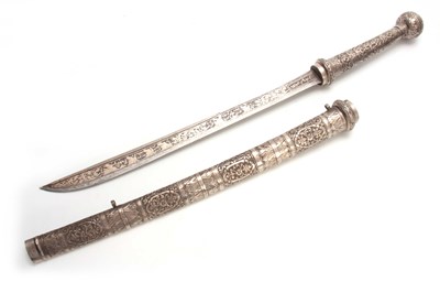 Lot 261 - AN IMPRESSIVE 19TH CENTURY INDIAN SILVER...