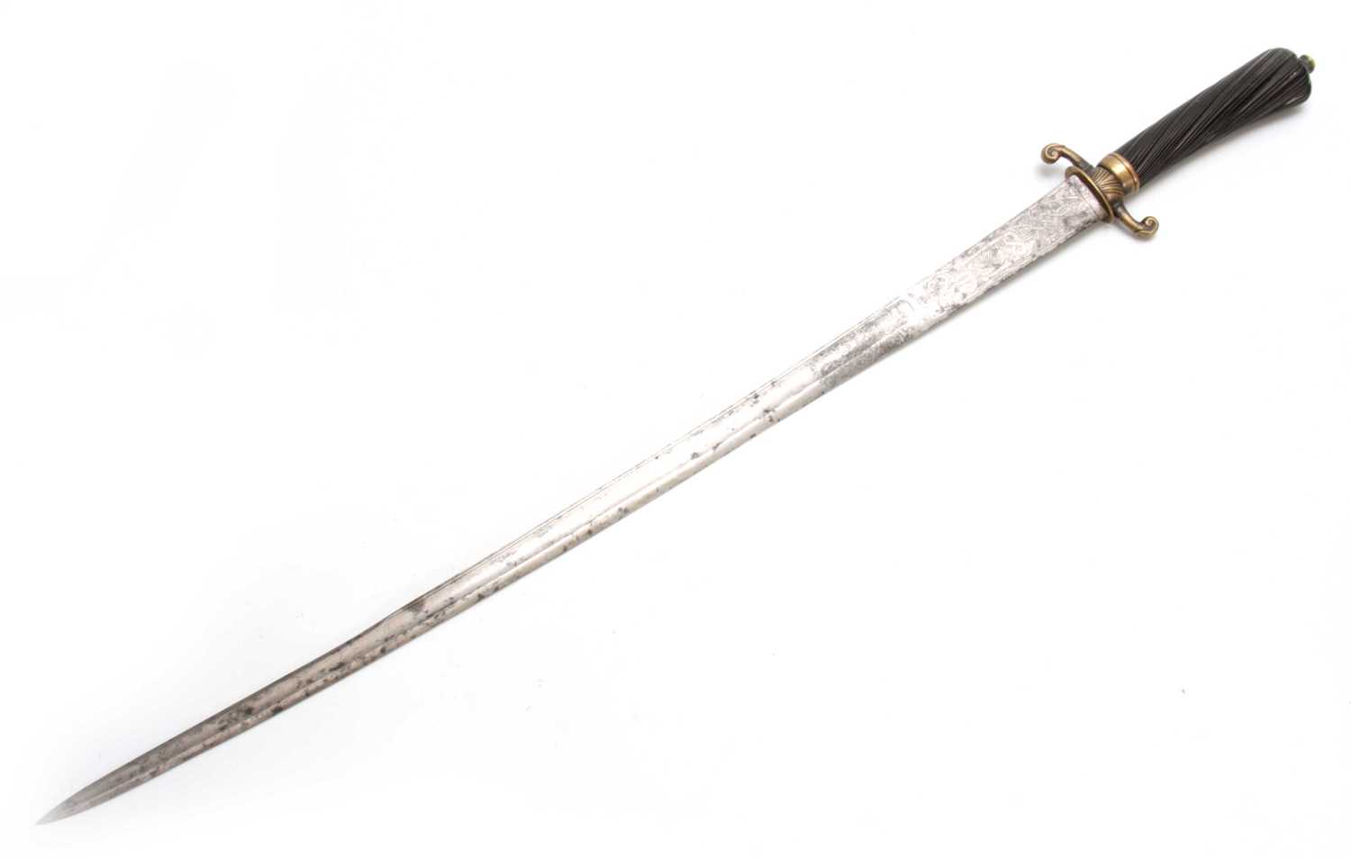 Lot 268 - A MID 18th CENTURY FRENCH HANGER SWORD having...