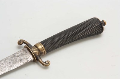 Lot 268 - A MID 18th CENTURY FRENCH HANGER SWORD having...