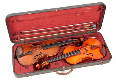 Lot 323 - AN ENGLISH FULLSIZE VIOLIN BY E. W. SAUNDERS...