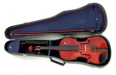 Lot 324 - A CASED VIOLA length of back 378mm - sold with...