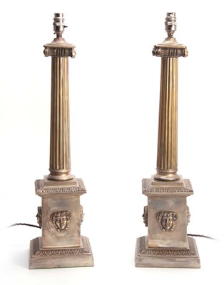 Lot 339 - A PAIR OF 20TH CENTURY CORINTHIAN COLUMN...