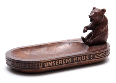 Lot 391 - A LATE 19TH CENTURY SWISS BLACK FOREST BEAR...