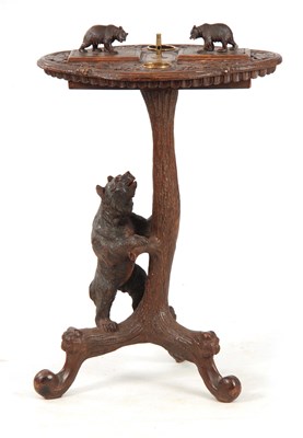 Lot 394 - A LATE 19TH CENTURY SWISS CARVED BLACK FOREST...