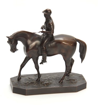 Lot 426 - A LATE 19th CENTURY PATINATED BRONZE SCULPTURE...