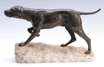 Lot 482 - ALFREDO BIAGINI (1886-1952) A BRONZE SCULPTURE...